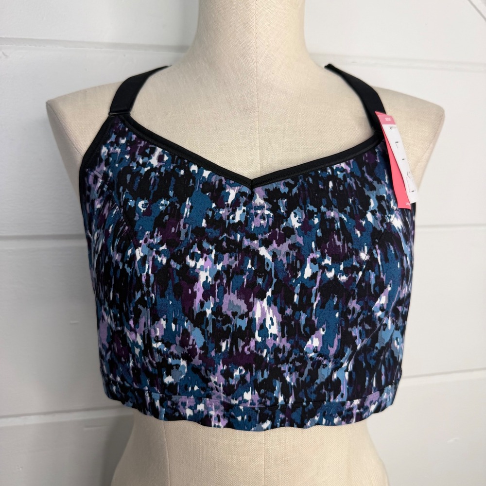 Livi Lane Bryant Sports Bra 18/20 Purple Pink Blue Brand New